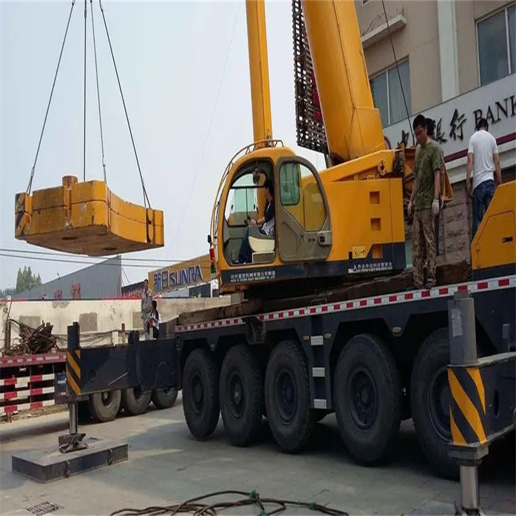 泉州鲤城当地吊车出租|机器吊装|75吨|工厂搬迁服务